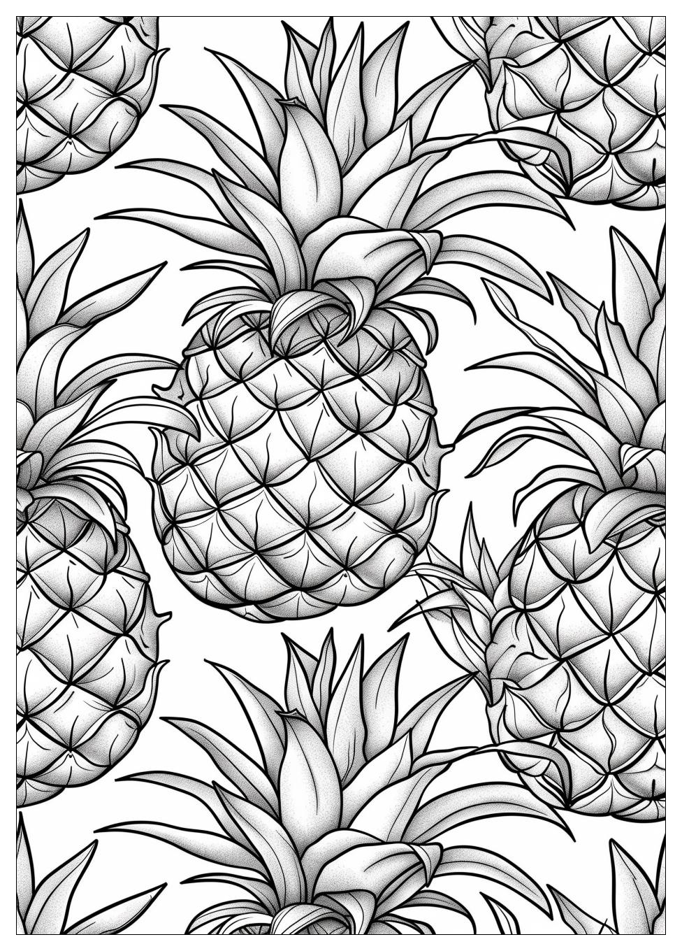 Pineapple Coloring Pages-19