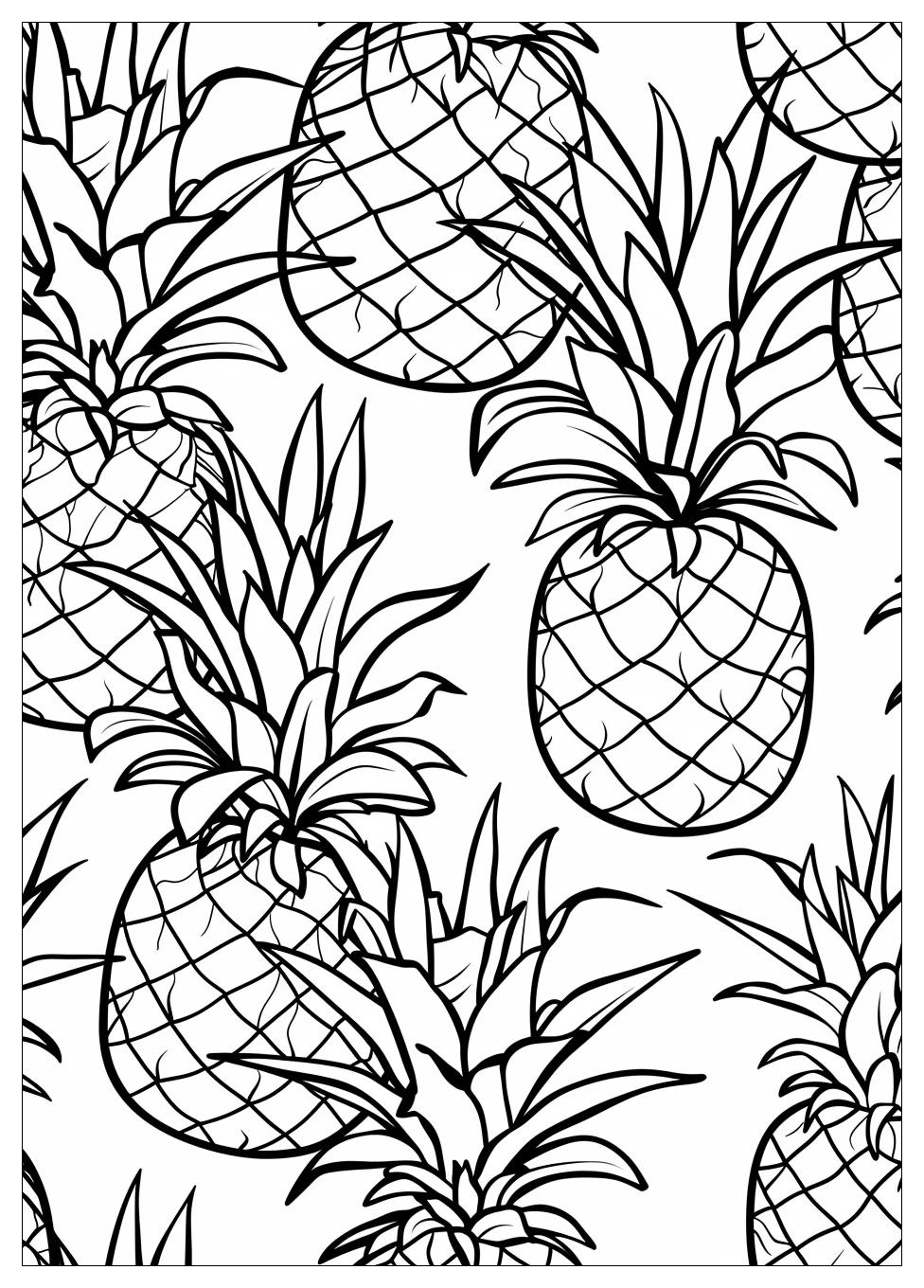 Pineapple Coloring Pages-2