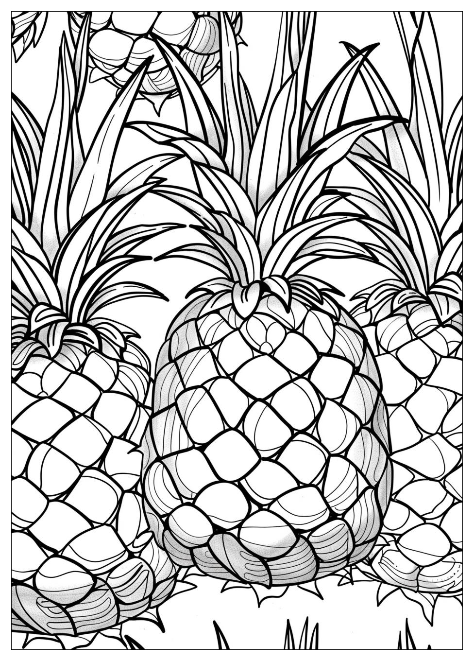 Pineapple Coloring Pages-3