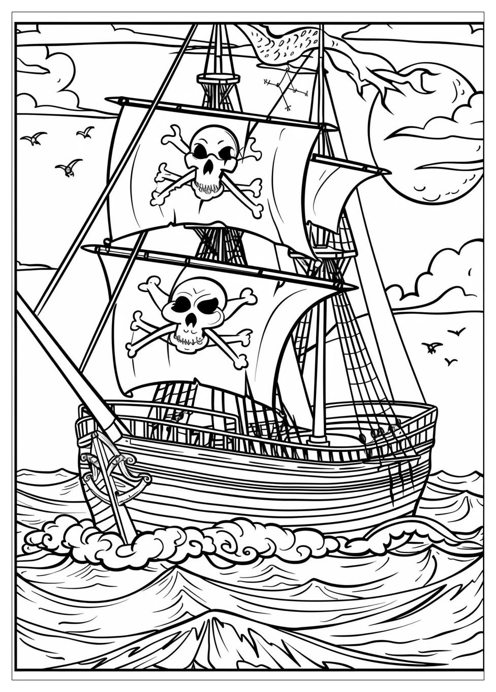 Pirate Coloring Pages-19