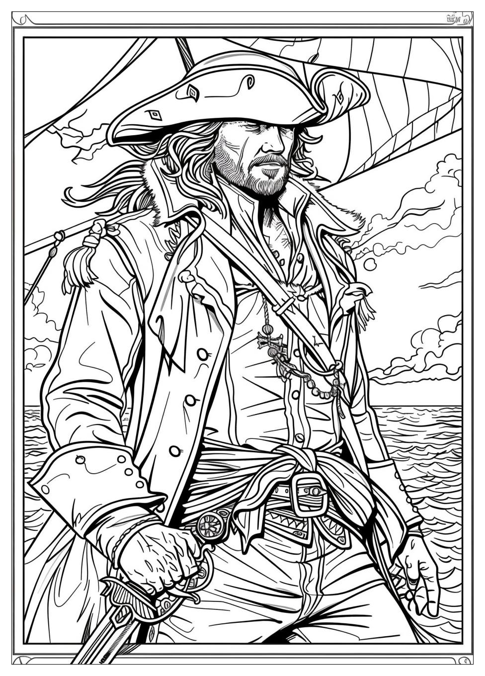 Pirate Coloring Pages-20