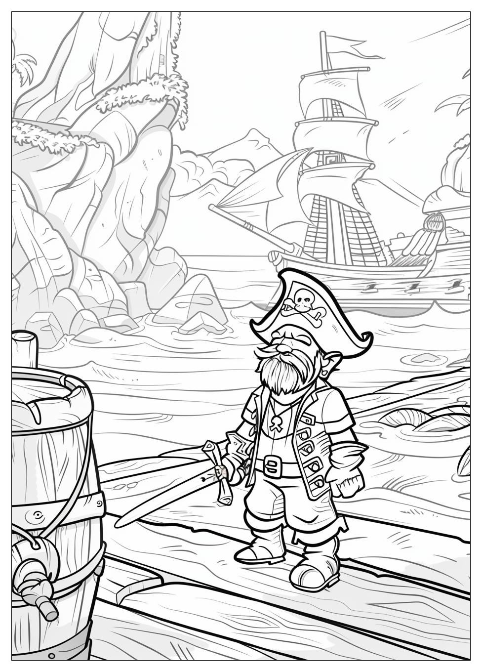 Pirate Coloring Pages-8