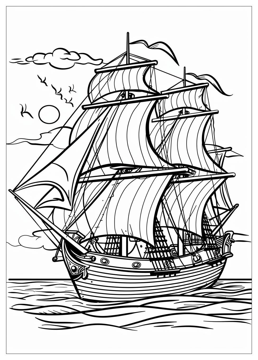 Pirate Ship Coloring Pages-6