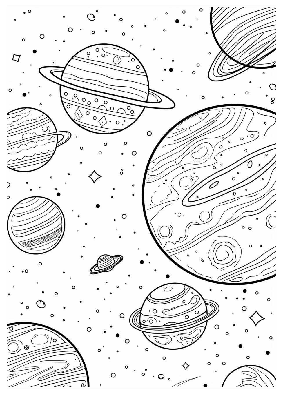 Planets Coloring Pages-11