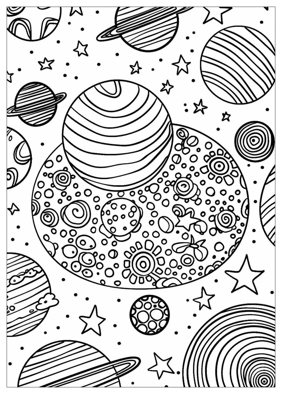 Planets Coloring Pages-13