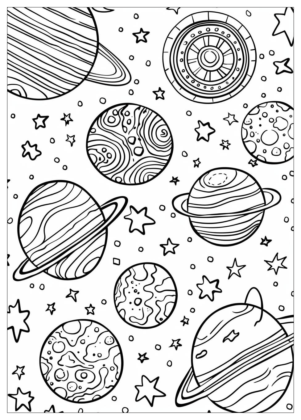 Planets Coloring Pages-16