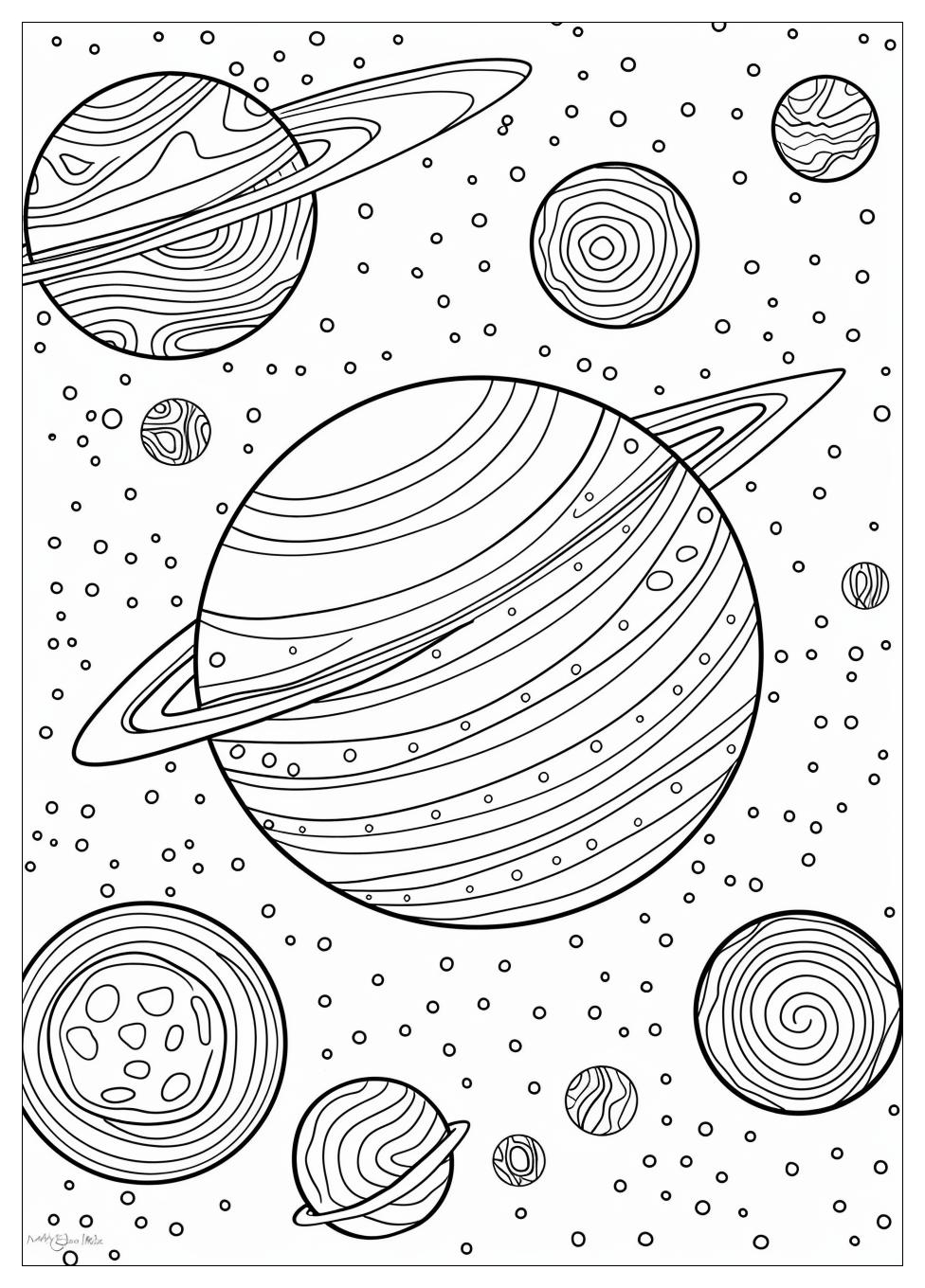 Planets Coloring Pages-19