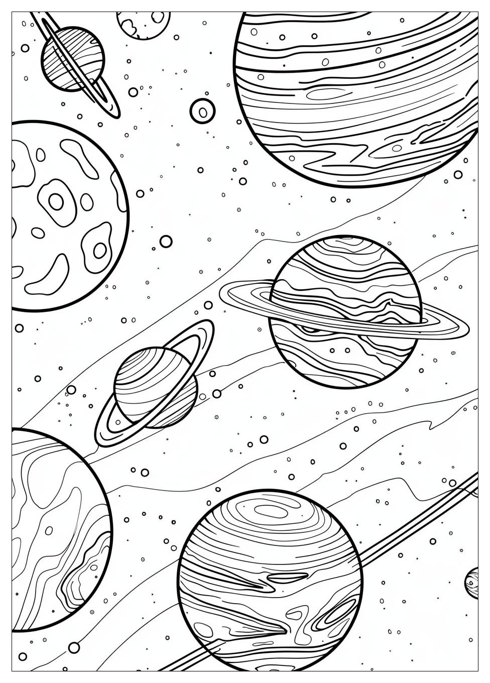 Planets Coloring Pages-5