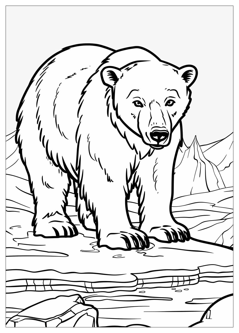 Polar Bear Coloring Pages-1