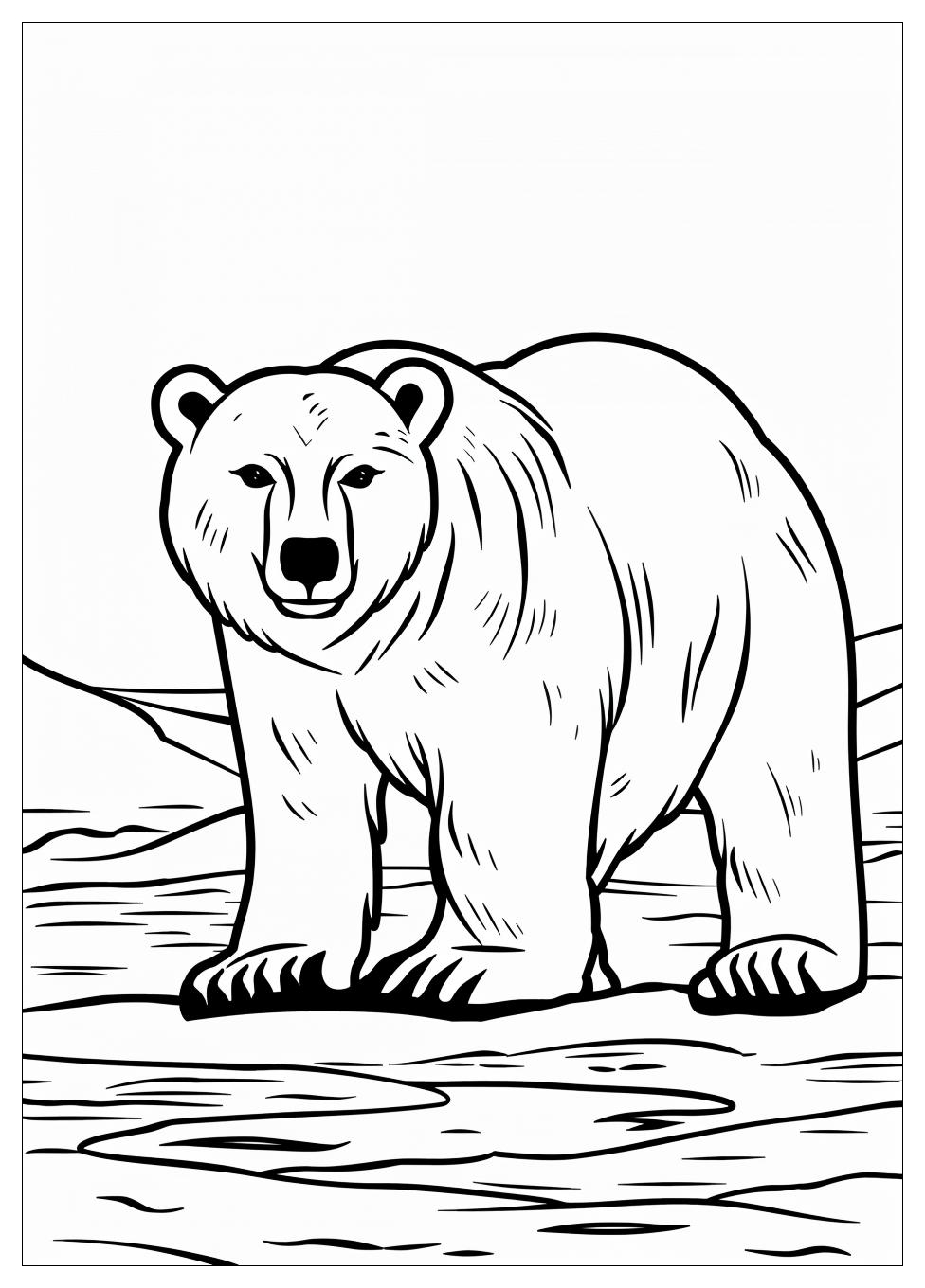 Polar Bear Coloring Pages-11