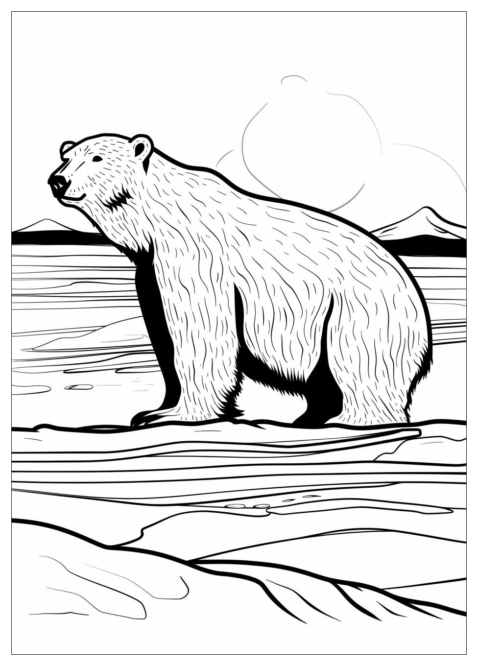 Polar Bear Coloring Pages-16