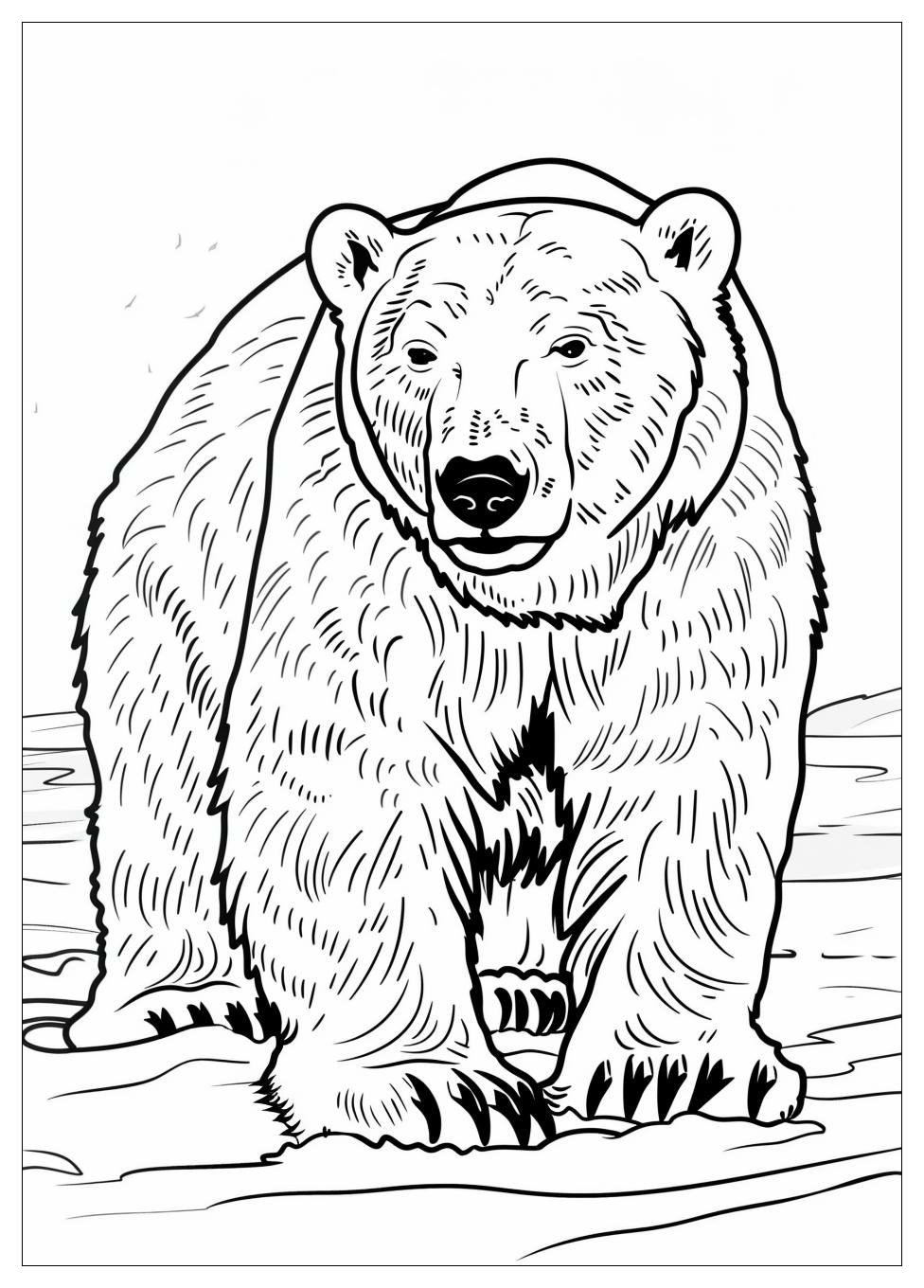 Polar Bear Coloring Pages-2