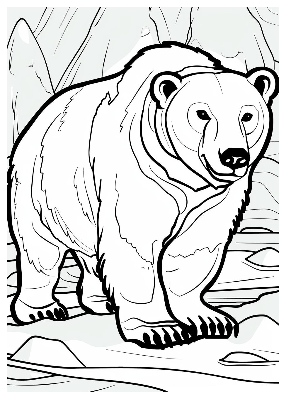 Polar Bear Coloring Pages-3