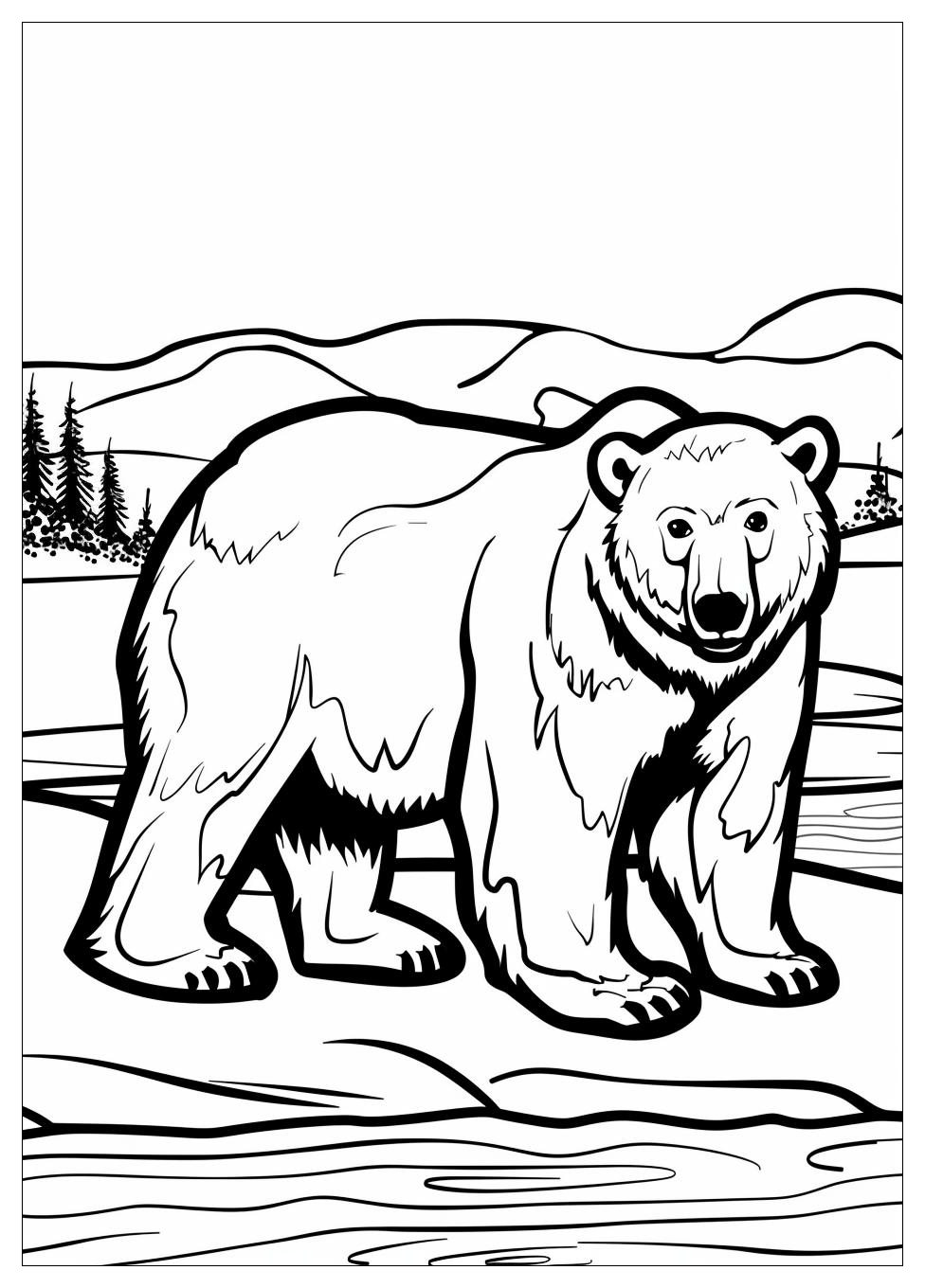 Polar Bear Coloring Pages-4