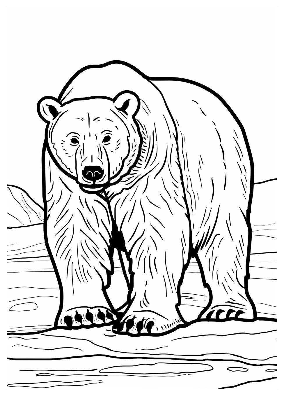 Polar Bear Coloring Pages-5