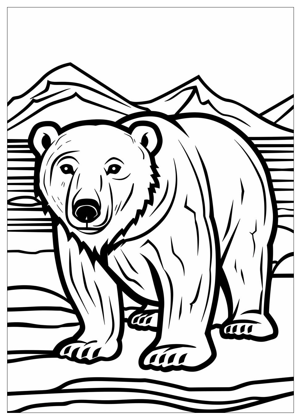 Polar Bear Coloring Pages-9