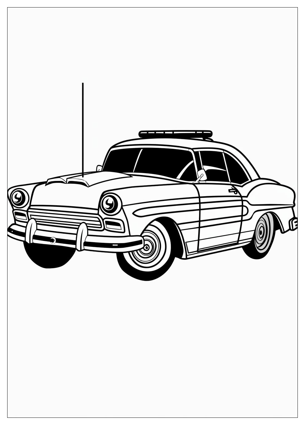 Police Car Coloring Pages-10