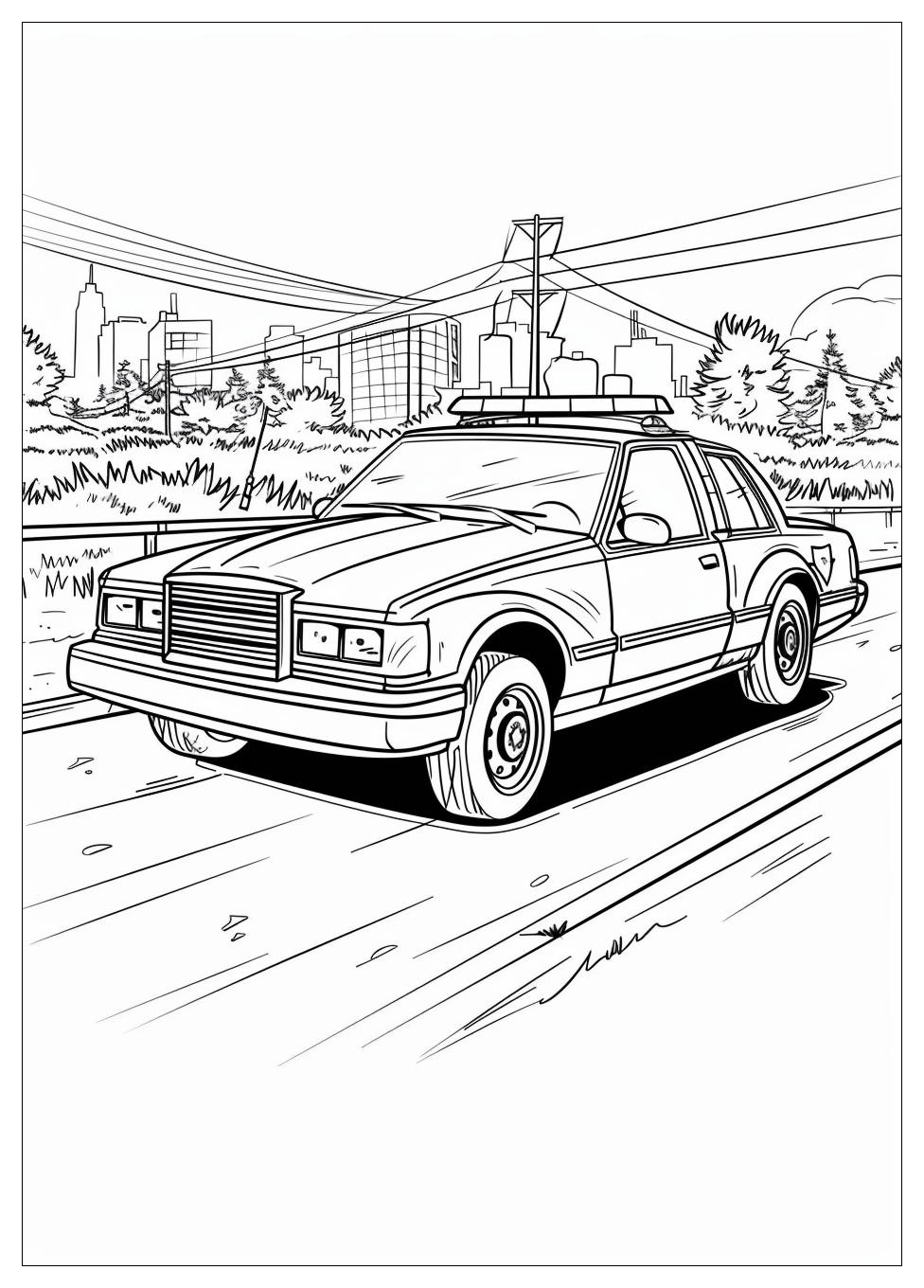 Police Car Coloring Pages-13