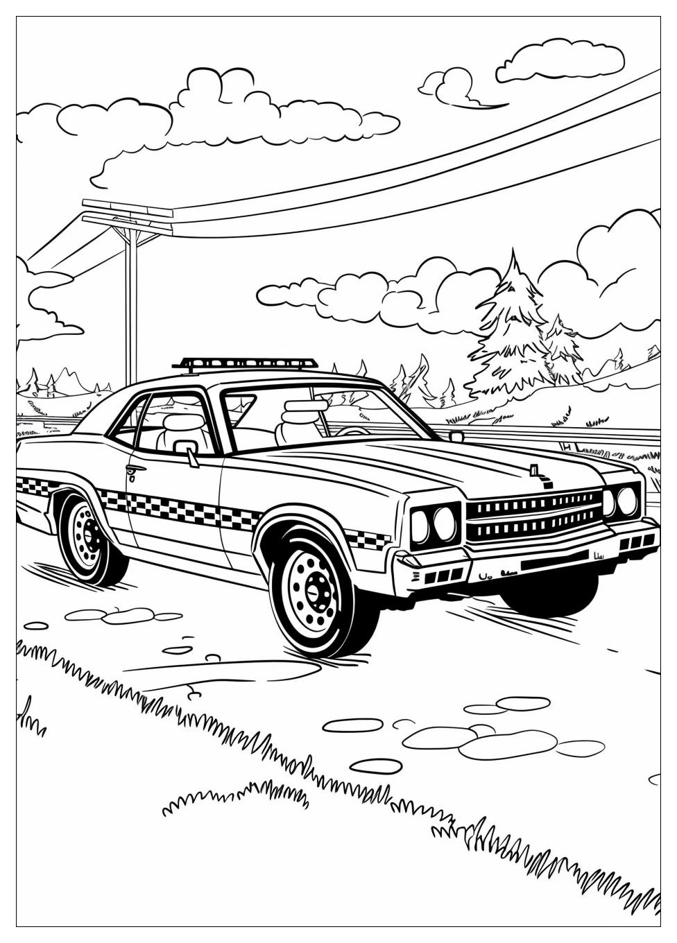 Police Car Coloring Pages-15