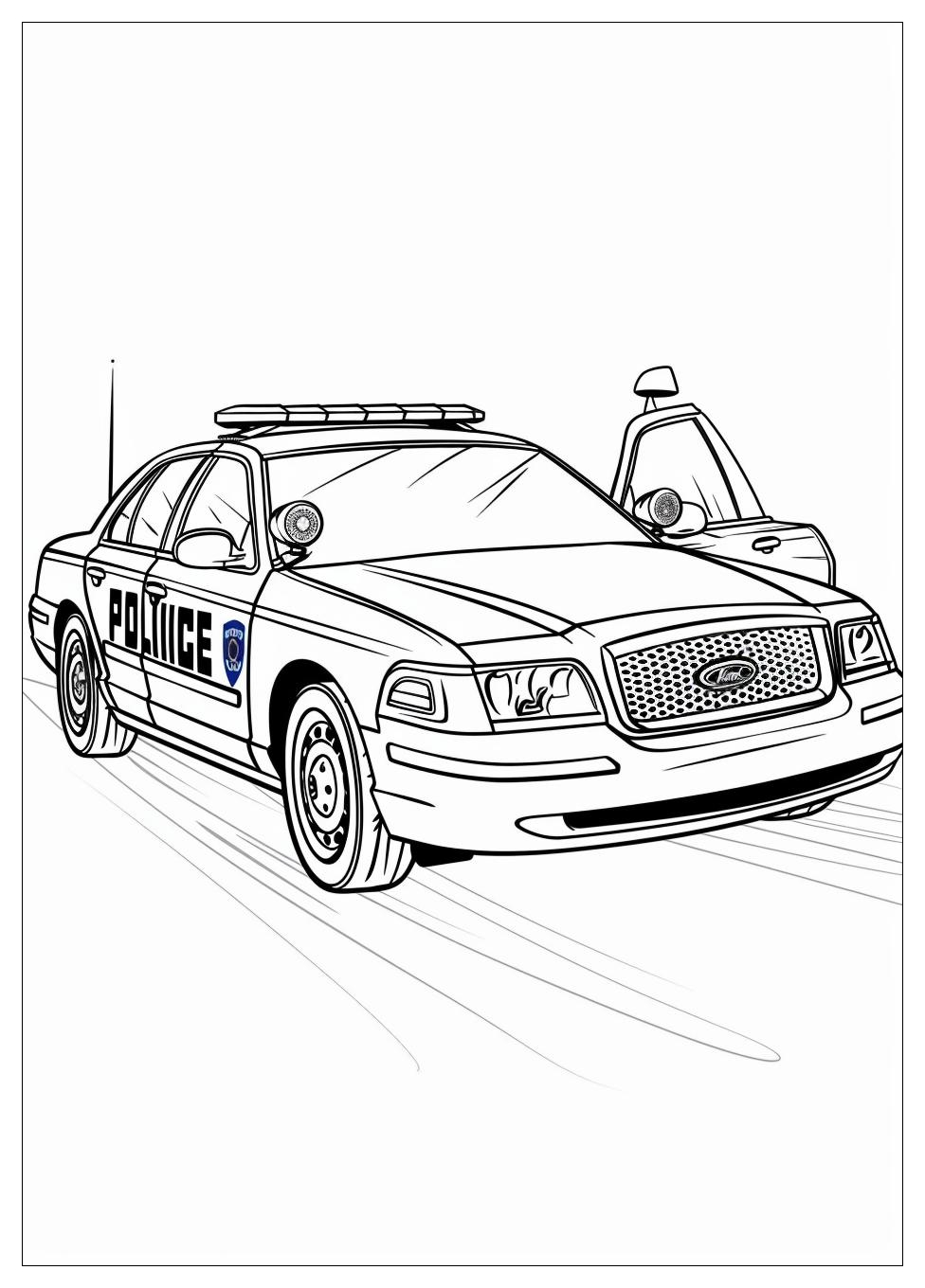 Police Car Coloring Pages-16