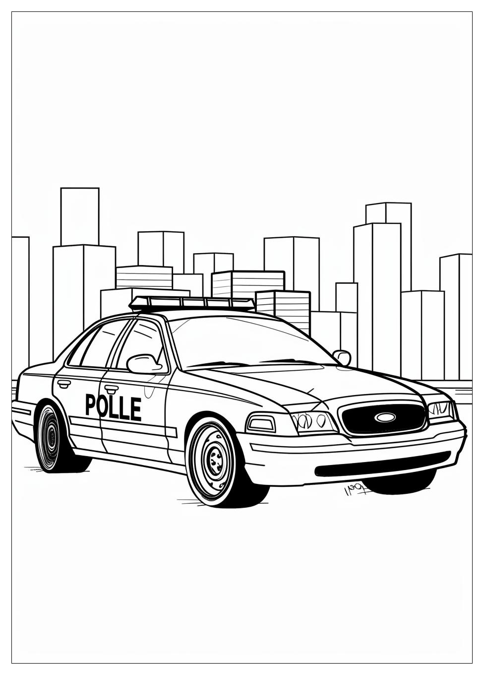 Police Car Coloring Pages-17