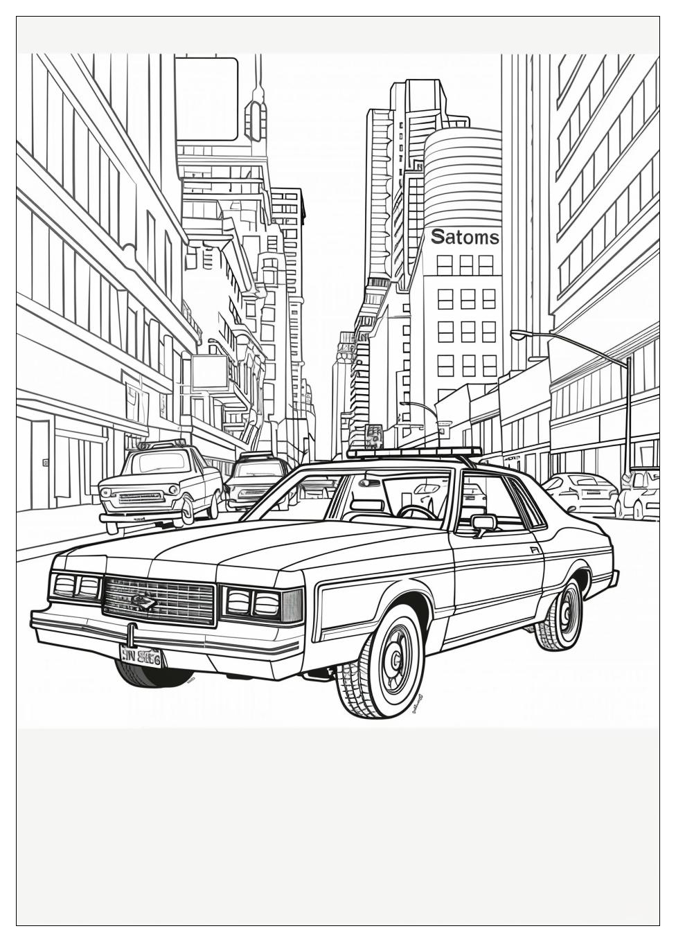 Police Car Coloring Pages-18