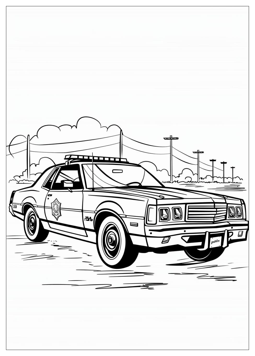 Police Car Coloring Pages-19