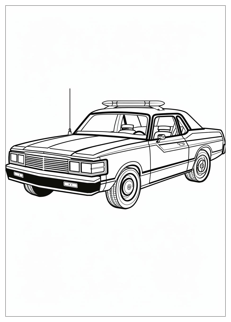 Police Car Coloring Pages-9