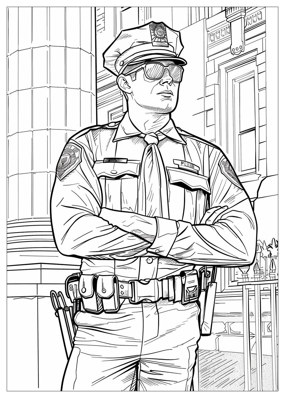 Police Coloring Pages-13