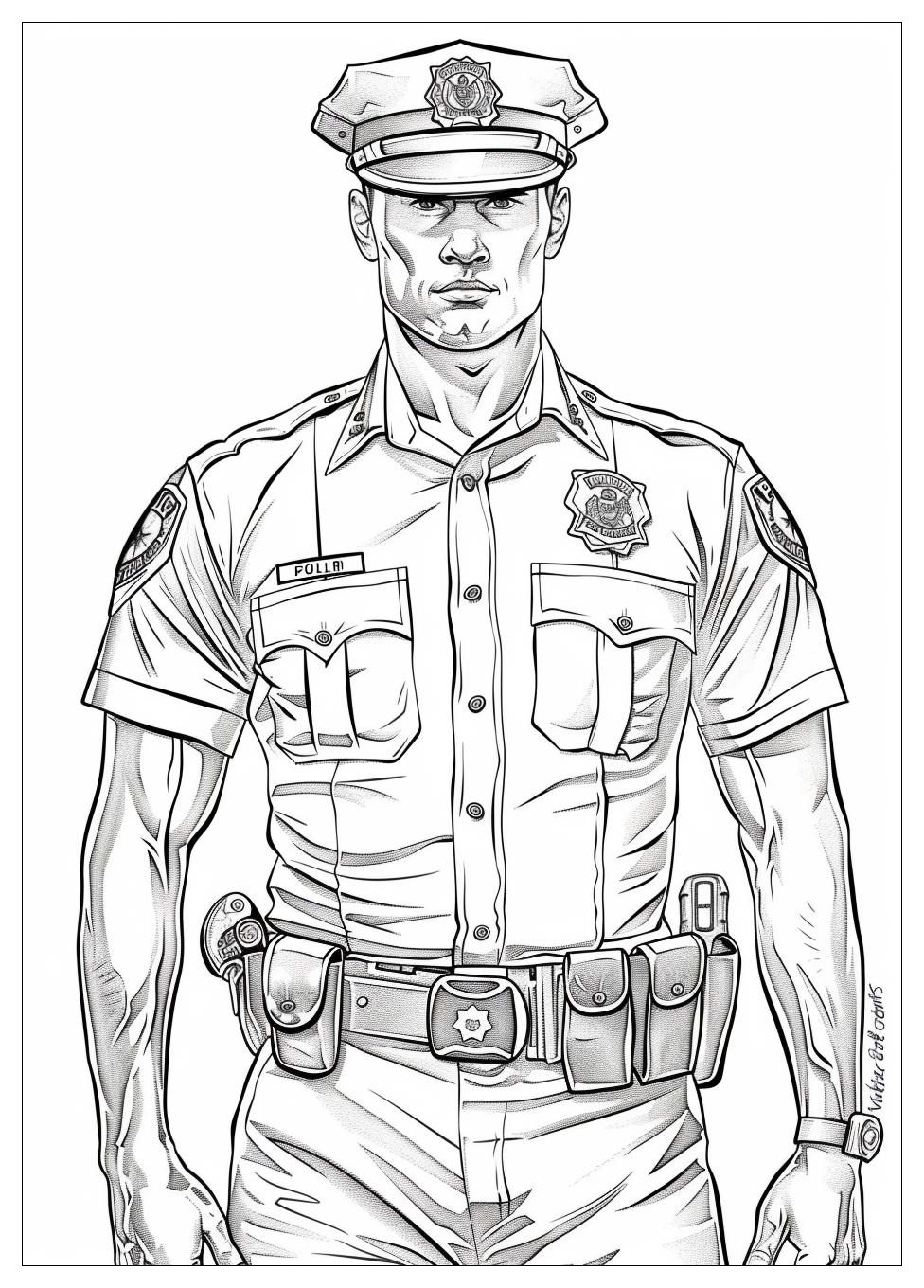 Police Coloring Pages-14