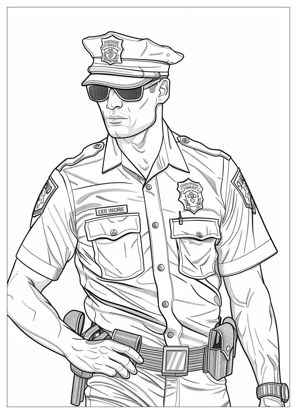 Police Coloring Pages-18