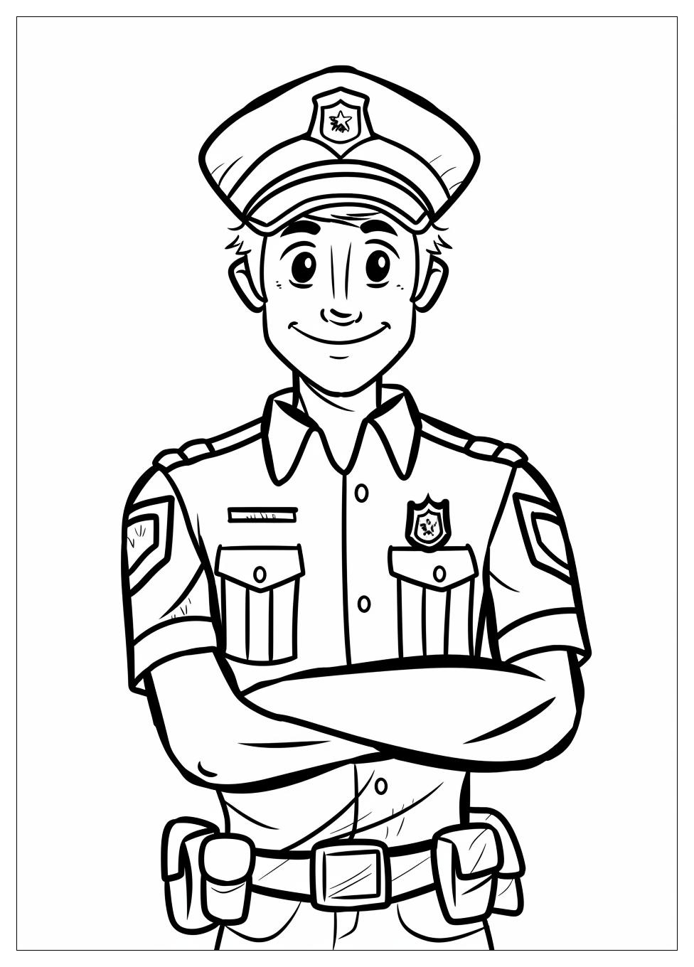 Police Coloring Pages-8