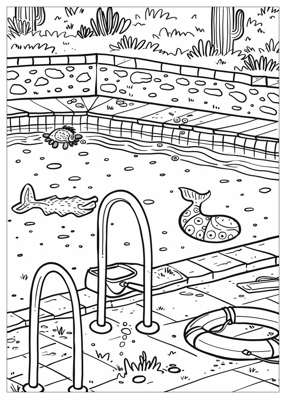 Pool Coloring Pages-1