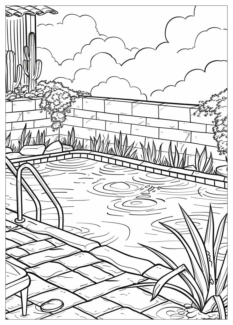 Pool Coloring Pages-11