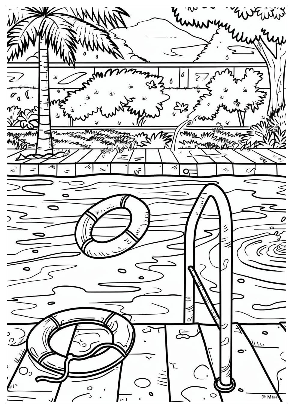 Pool Coloring Pages-2