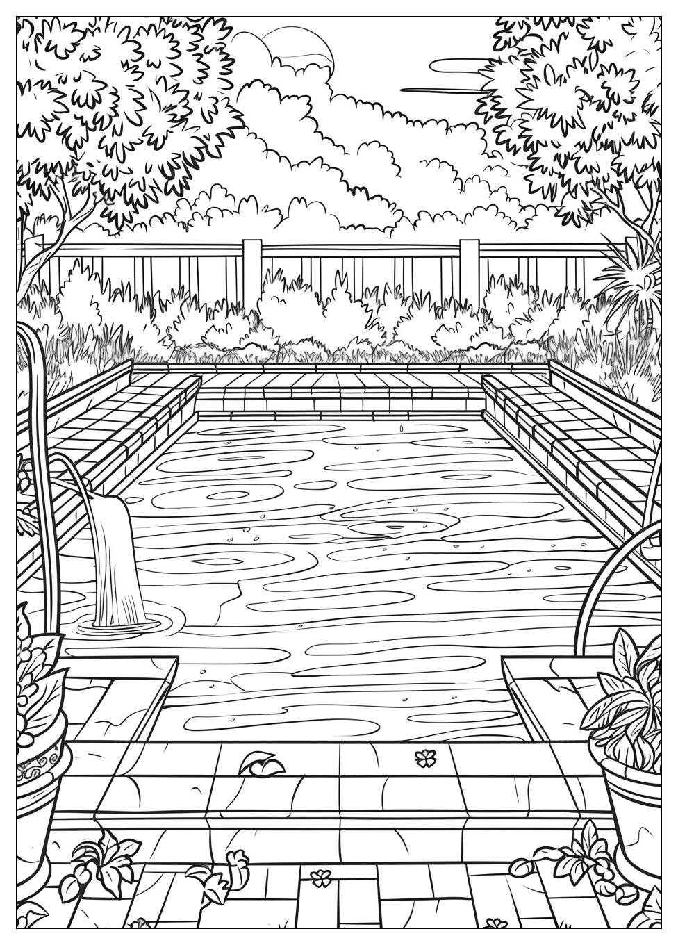 Pool Coloring Pages-20