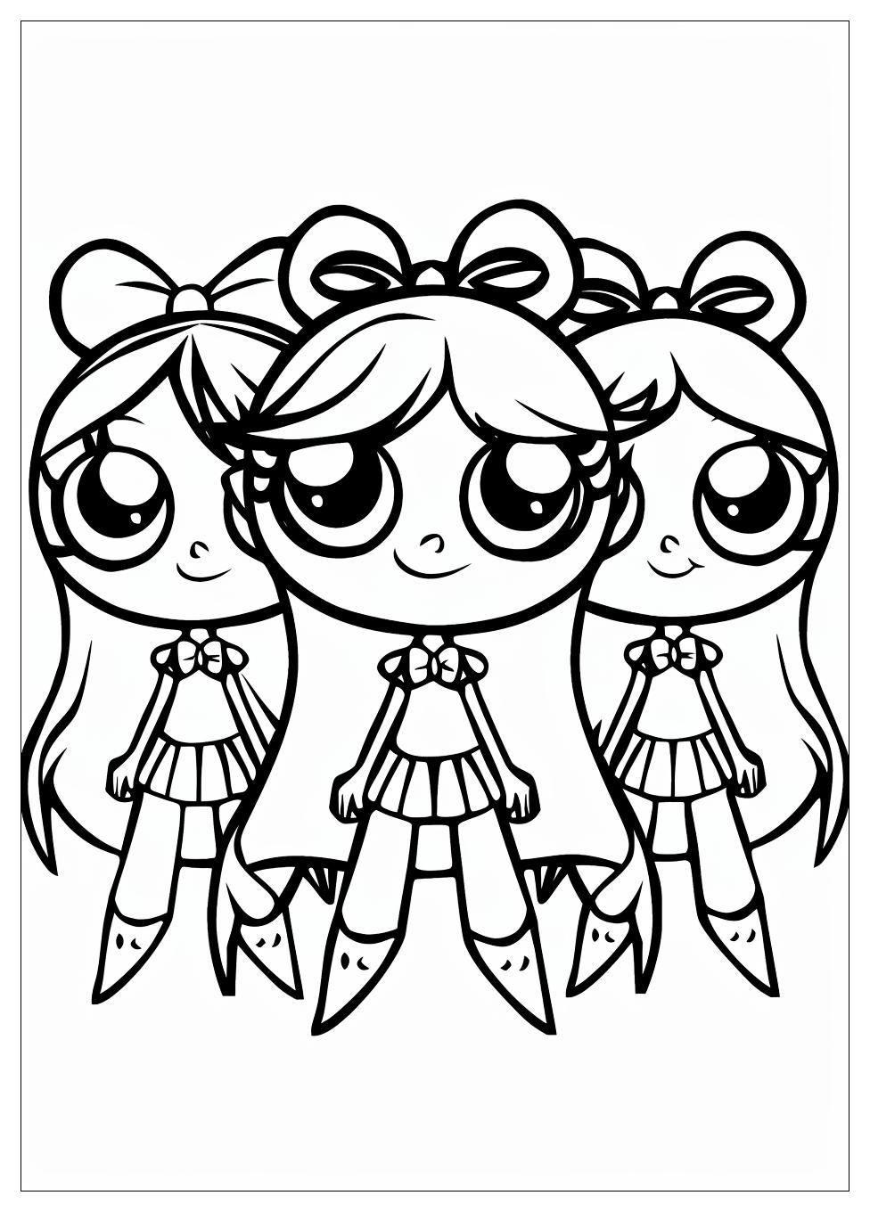 Powerpuff Girls Coloring Pages-10