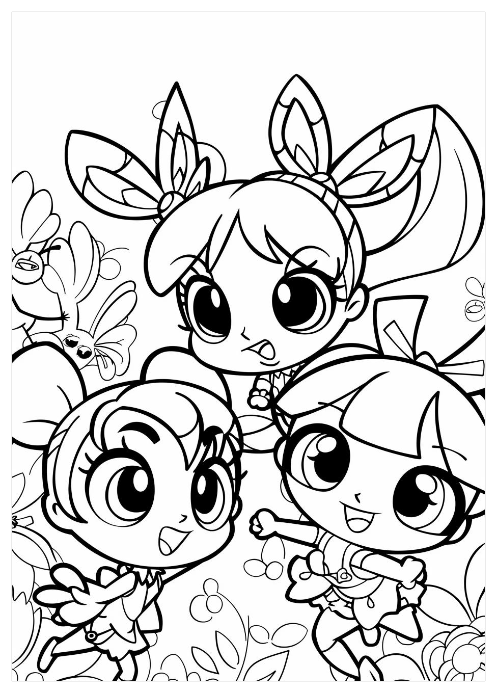 Powerpuff Girls Coloring Pages-19