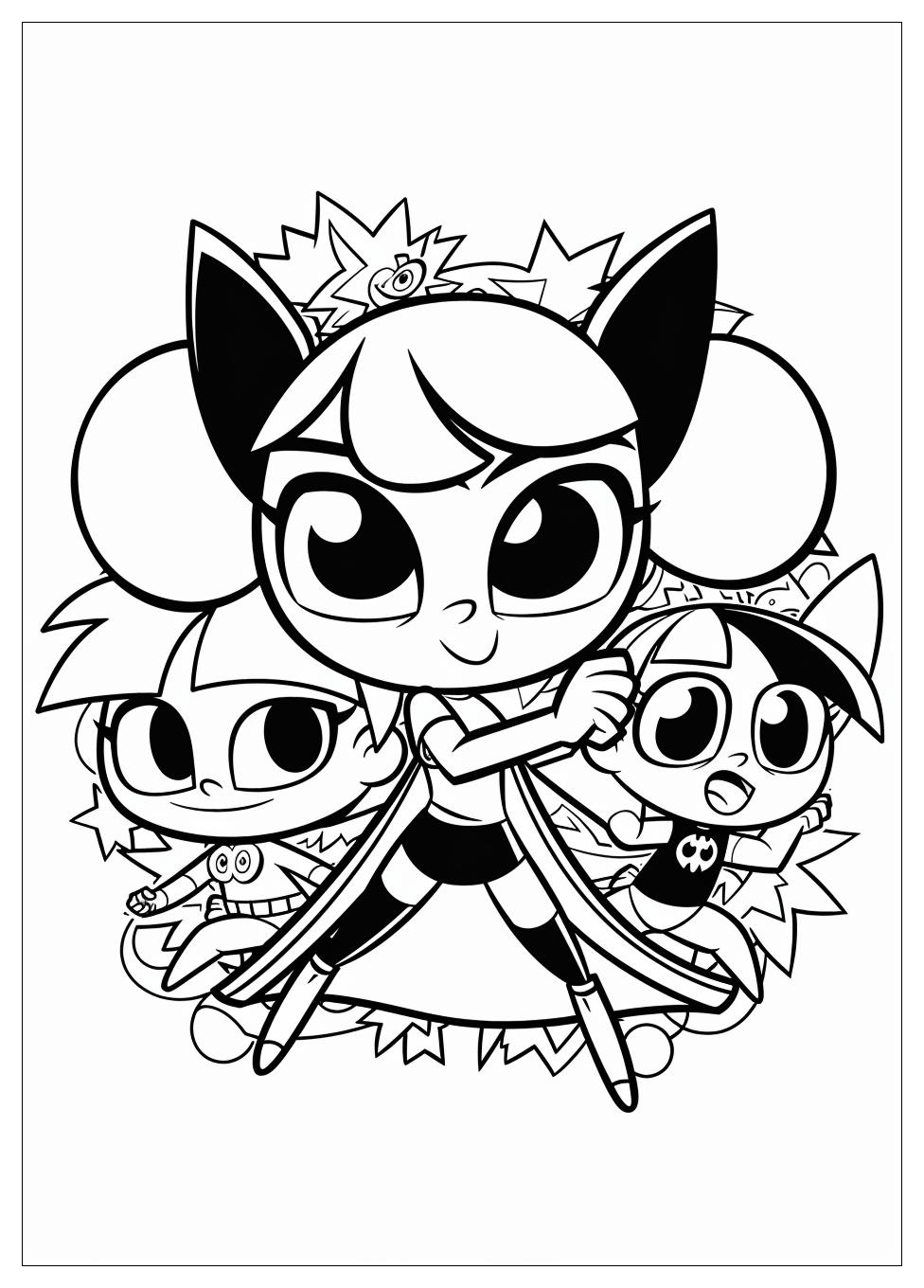 Powerpuff Girls Coloring Pages-20