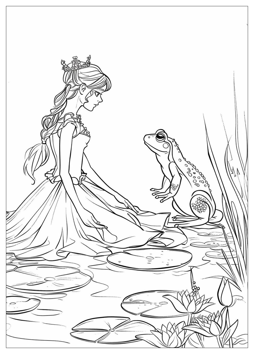 Princess And Frog Coloring Pages-1