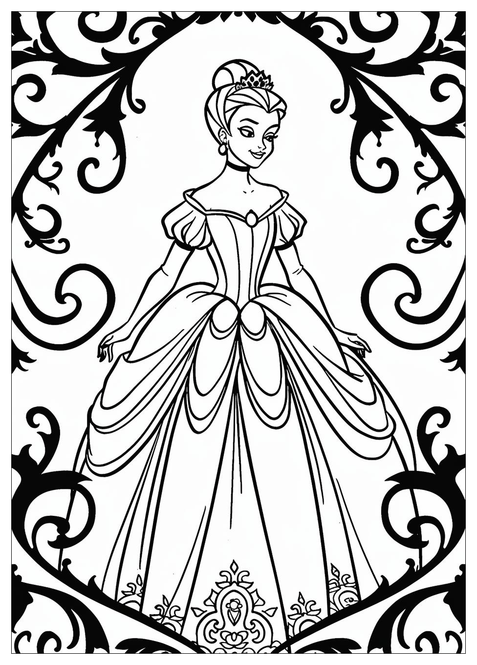 Princess And Frog Coloring Pages-10