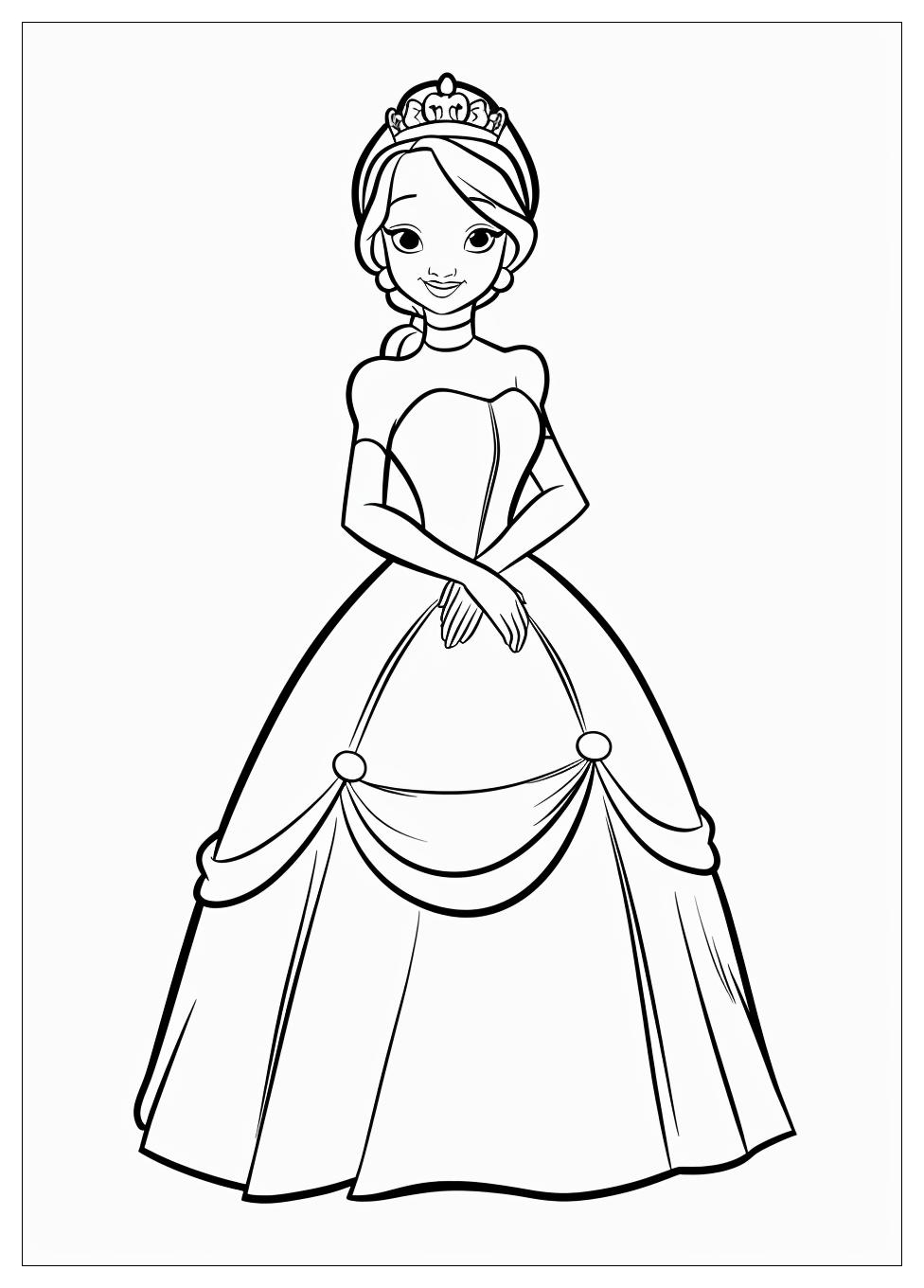 Princess And Frog Coloring Pages-6