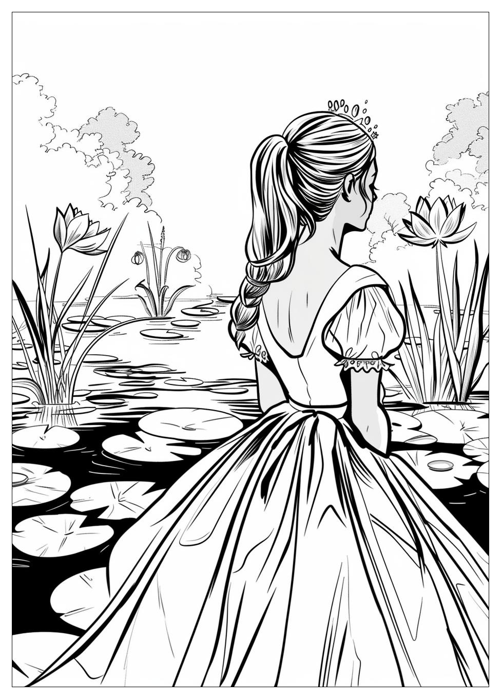 Princess And Frog Coloring Pages-7