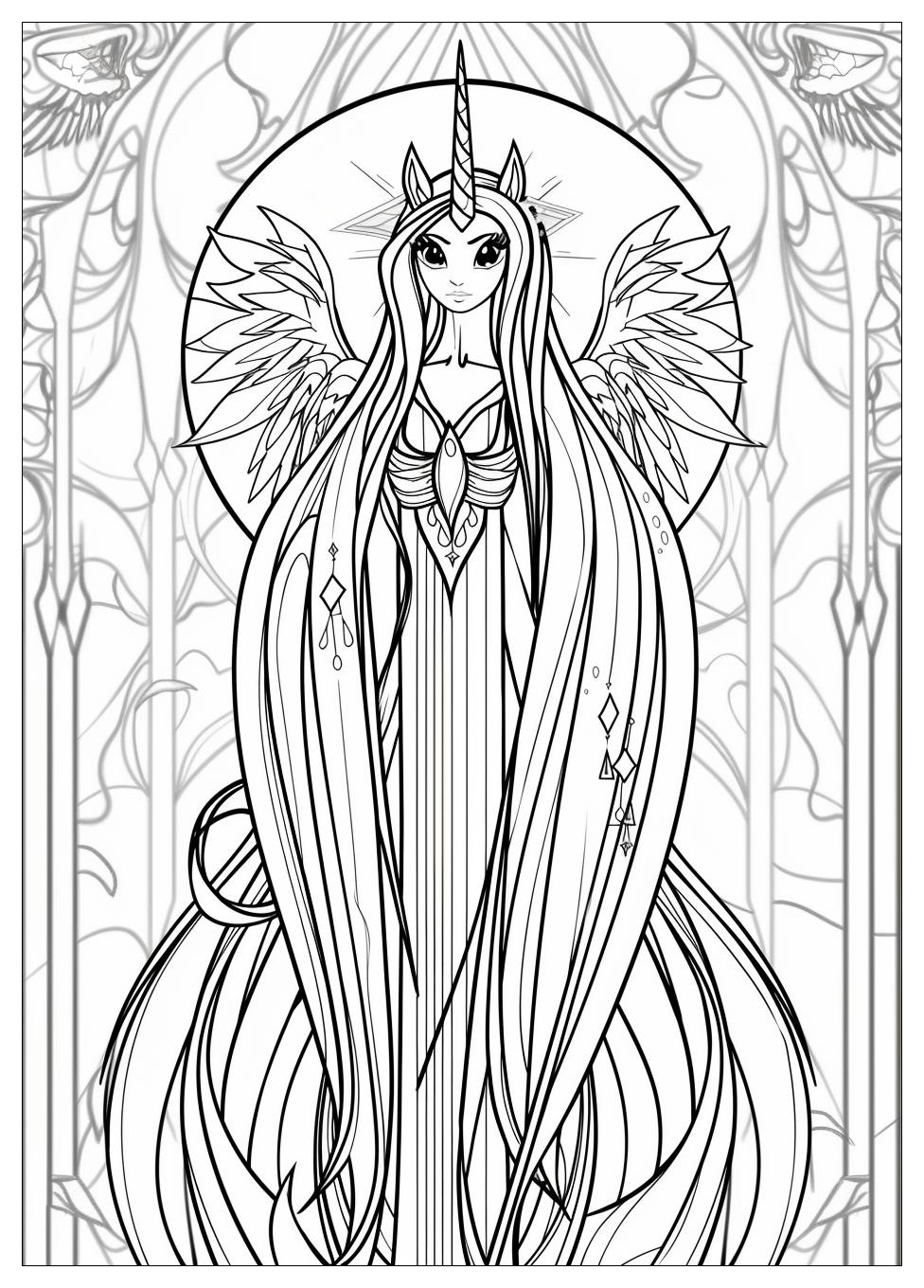 Princess Celestia Coloring Pages-2