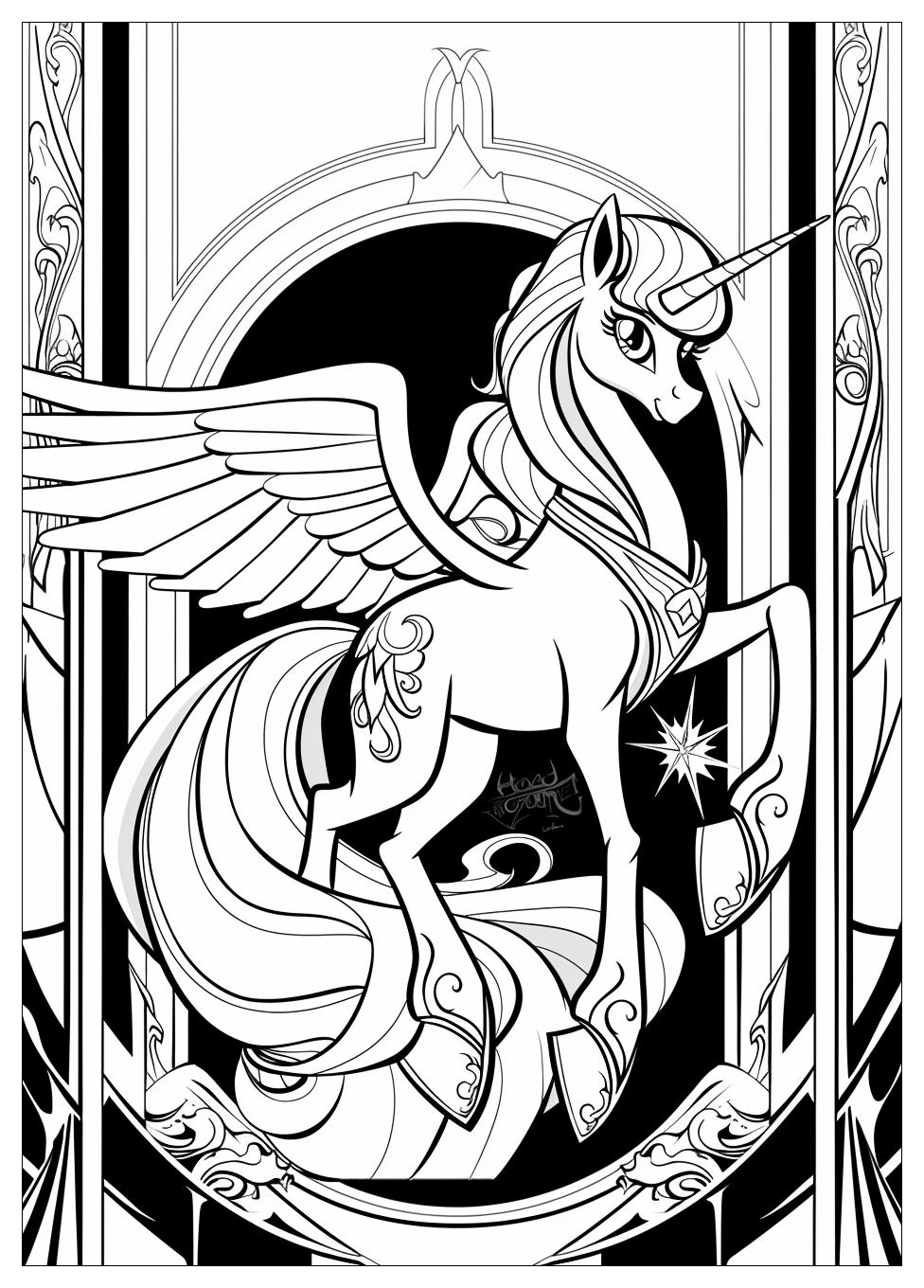 Princess Celestia Coloring Pages-3