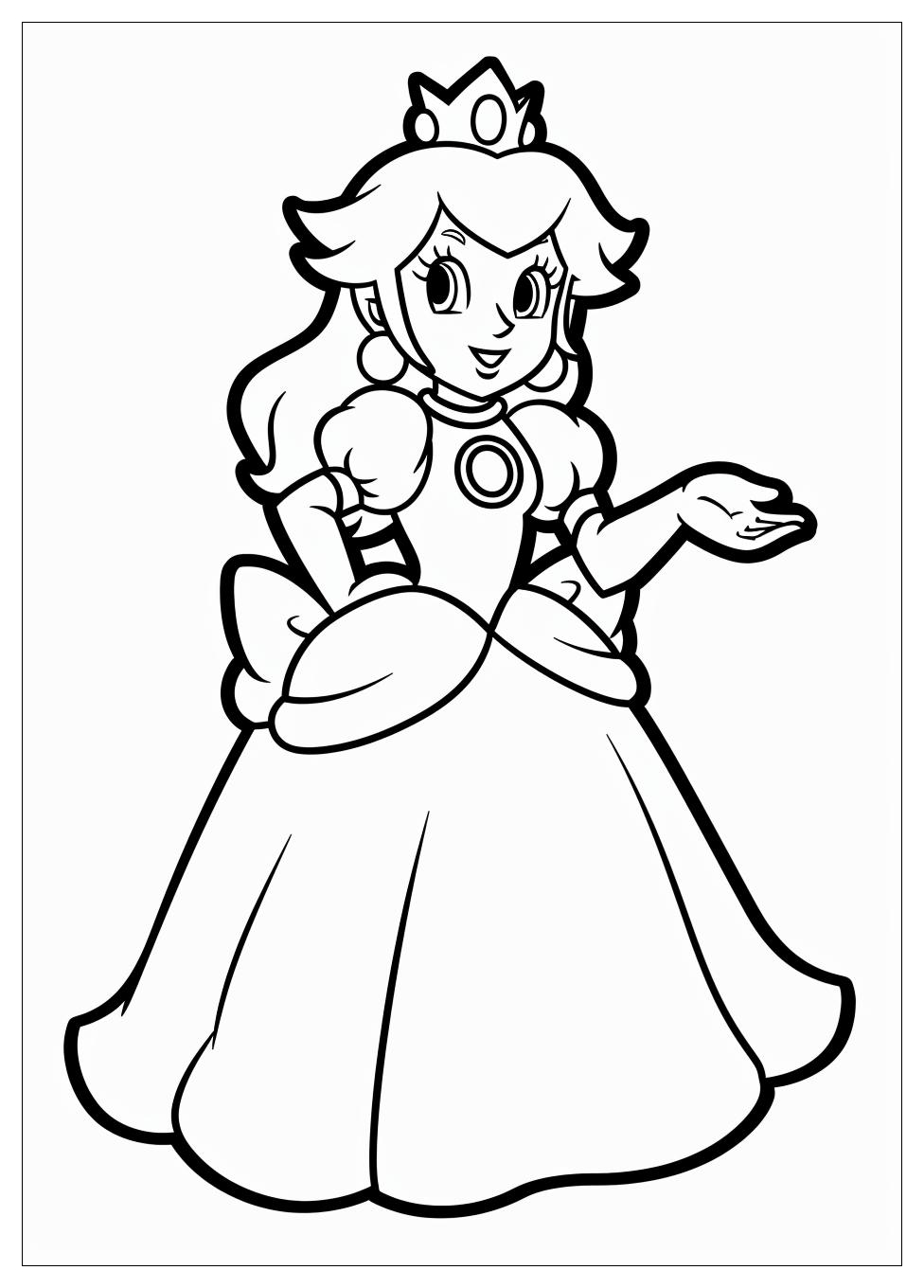 Princess Peach Coloring Pages-10