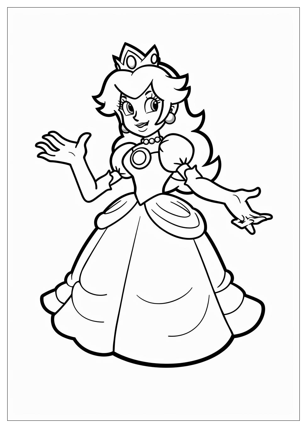 Princess Peach Coloring Pages-18