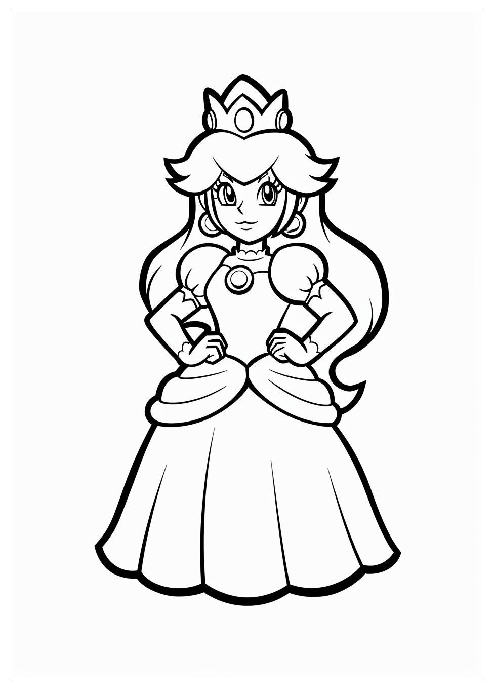 Princess Peach Coloring Pages-9