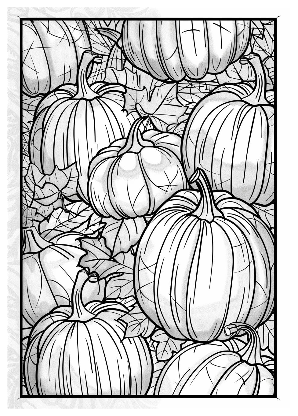 Pumpkin Coloring Pages-12