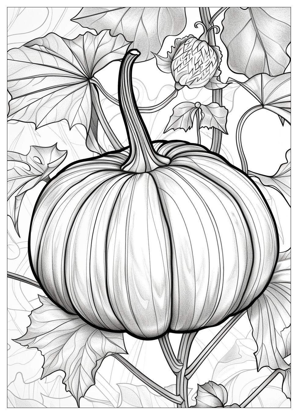 Pumpkin Coloring Pages-14